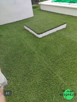 Césped artificial reciclado