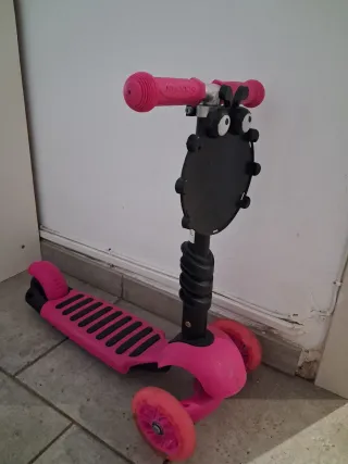 Patinete infantil 3 ruedas rosa