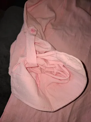 Camicia cotone lino rosa