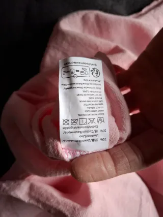 Camicia cotone lino rosa