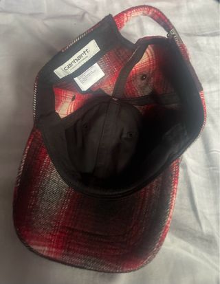 Gorra Carhartt Cuadros Roja Negra Talla Única