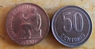 50 Céntimos Peseta 1937 República Española