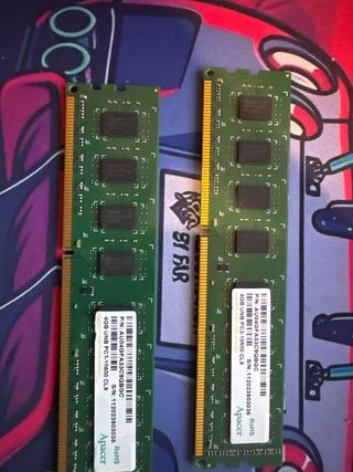 2x Módulos RAM Apacer 4GB DDR3