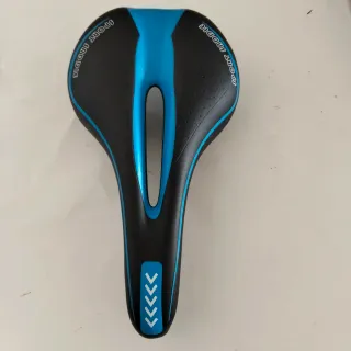 Pack Sillín y Puños Bicicleta Negro/Azul nuevos