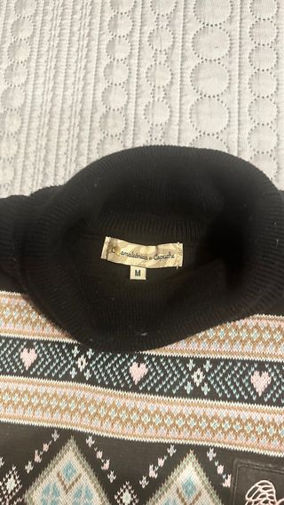 Jersey cuello alto estampado camaleonica