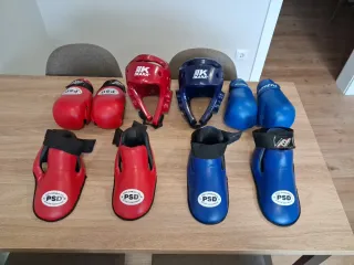 Equipación Taekwondo PSD Roja y Azul juvenil..