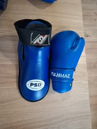 Equipación Taekwondo PSD Roja y Azul juvenil..