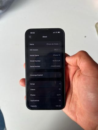 iPhone 13 Negro 99% Batería