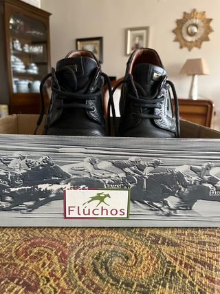 Zapatos Fluchos negros piel