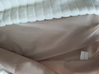 Abrigo de pelo blanco