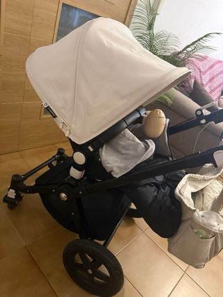Carro Bugaboo cuco y silla Negro-Blanco