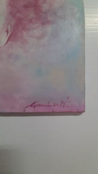 Giamberti Dipinto su tela Volto di donna cm. 30x35