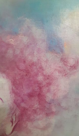 Giamberti Dipinto su tela Volto di donna cm. 30x35