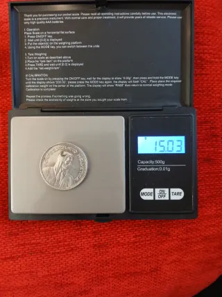 Moneda 5 Francos Suiza Plata 1965