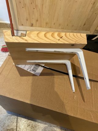 Soporte de madera para bicicleta