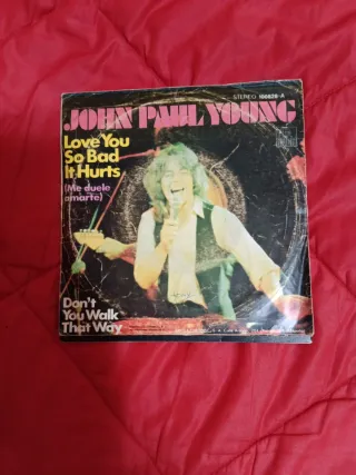 3 Vinilos Singles 7" JOHN PAUL YOUNG