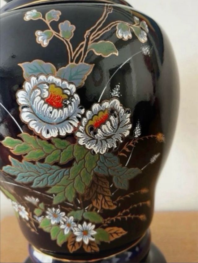 Grande Vaso / Base Lampada in Ceramica Vintage