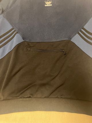 Sudadera Adidas Negra y Azul