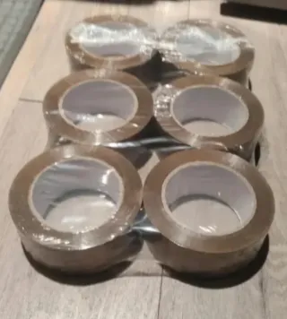 Pack 12 Rollos Cinta Adhesiva Marrón