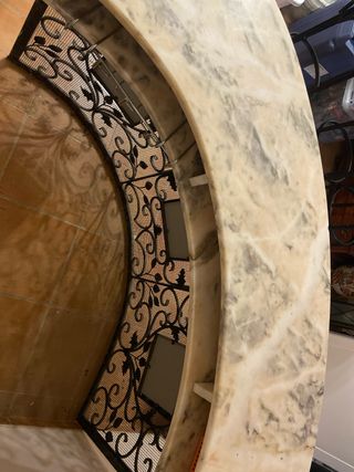 Barra Minibar Interior Mármol y Metal