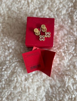 Pendientes CH Flor Circonitas Oro