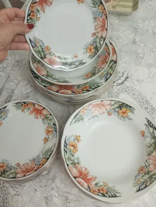 Servizio piatti vintage 6 posti