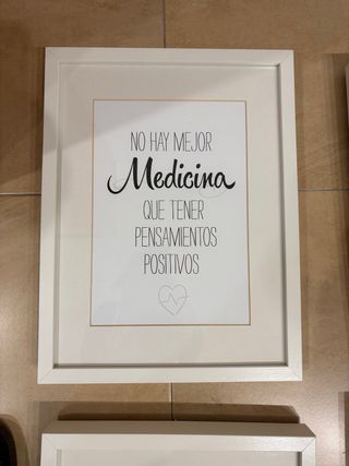 4 Cuadros Frases Positivas Decoración