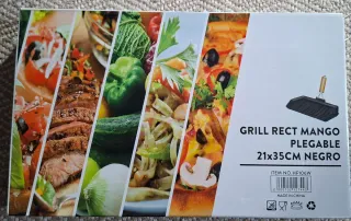 Parrilla Rectangular de Hierro fundido.