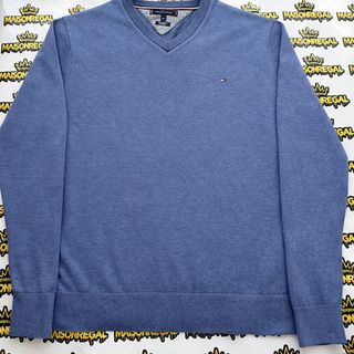 Jersey Tommy Hilfiger Azul Cuello Pico