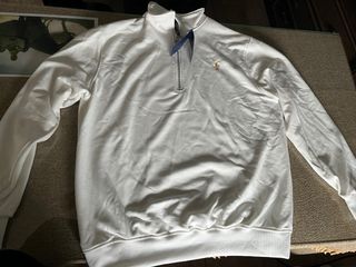 Sudadera Polo Ralph Lauren Blanca Cremallera