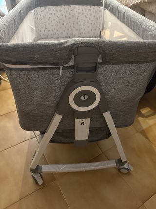 Cuna de colecho gris