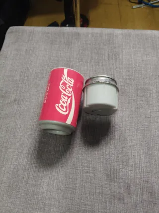 Cenicero y mechero lata Coca-Cola