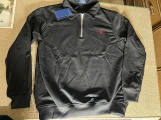 Sudadera Polo Ralph Lauren Negra Media Cremallera