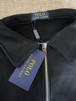 Sudadera Polo Ralph Lauren Negra Media Cremallera