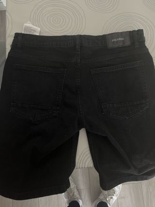 Tejanos cortos negros