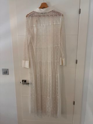 Vestido/Kimono Largo Blanco