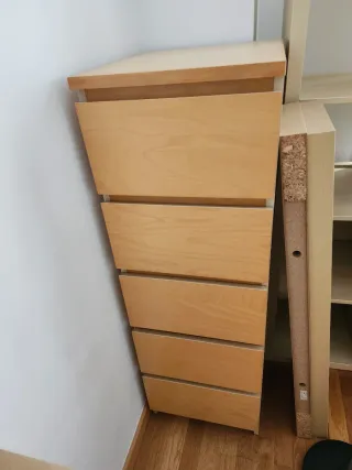 Cajonera MALM Ikea Madera