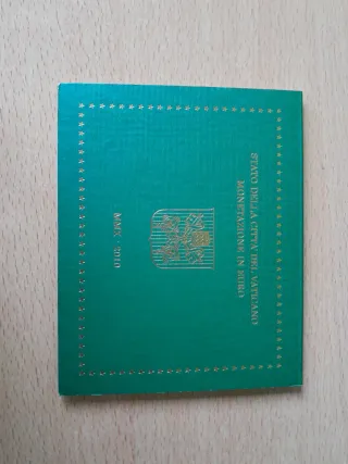 Carterita Monedas Benedicto XVI 2010