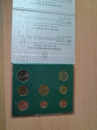 Carterita Monedas Benedicto XVI 2010