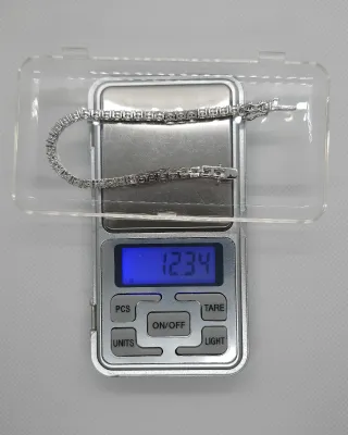 Pulsera Riviere Plata 925 Piedras Blancas