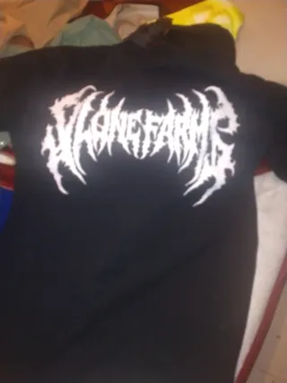 Sudadera Negra corta Logo