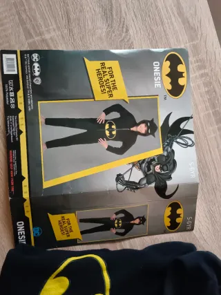 Pijama Disfraz Batman Talla 5-6 Años