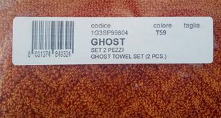 MISSONI SET 2 ASCIUGAMANI GHOST T59 VINTAGE