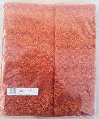 MISSONI SET 2 ASCIUGAMANI GHOST T59 VINTAGE