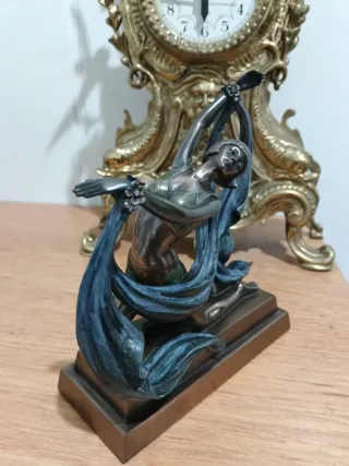 Escultura Bailarina Art Deco Bronce