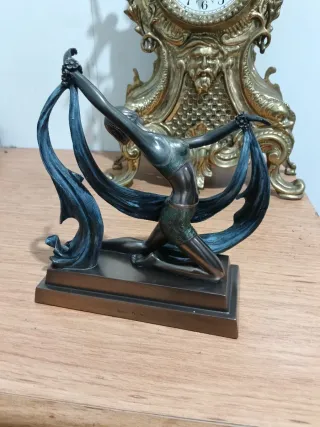 Escultura Bailarina Art Deco Bronce