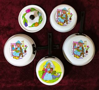 Pentole tegami giocattolo pentoline Anni '80