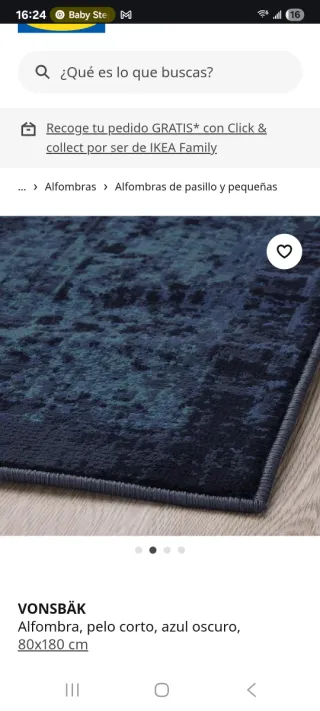 Tappeto per corridoio - IKEA VONSBÄK - blu