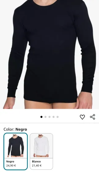 CONJUNTO TÉRMICO FERRY'S NEGRO ELÁSTICO - TALLA L