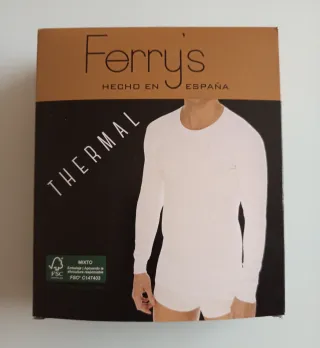 CONJUNTO TÉRMICO FERRY'S NEGRO ELÁSTICO - TALLA L